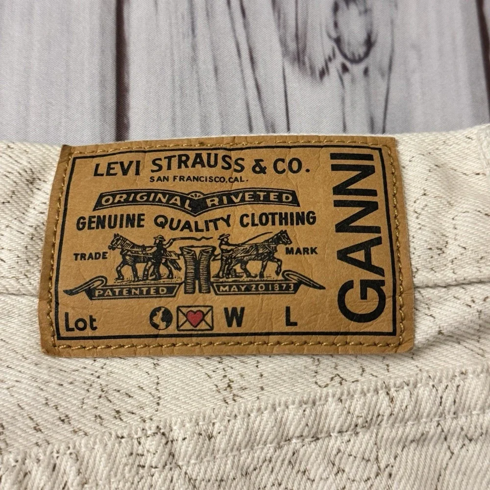 Levi's x Ganni Loose Slit Straight‎ Jeans Size Women's Size 30 Inseam 28